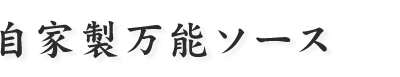 自家製万能ソース